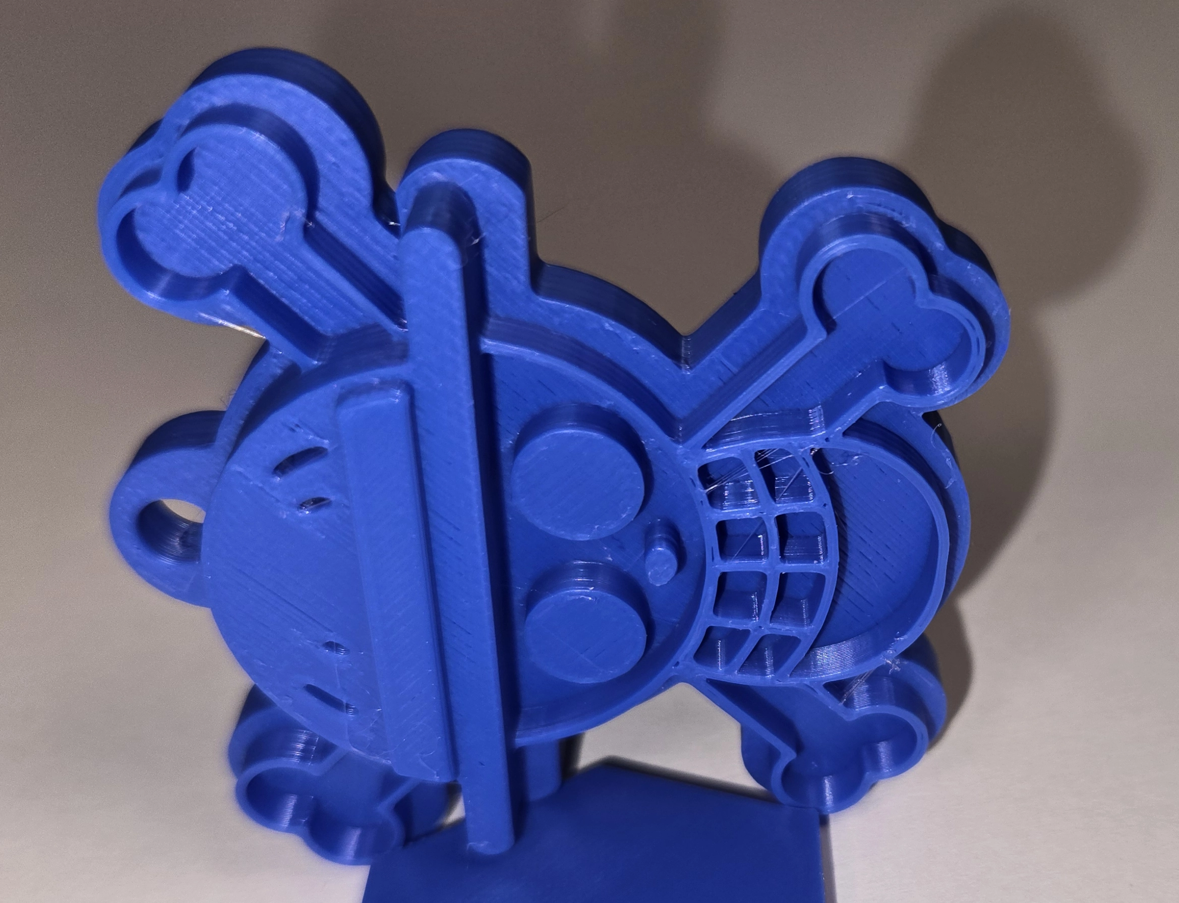 One Piece Luffy logo 3D print alternate view